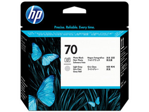 Cabezal de impresión HP 70 colores gris claro y negro foto (C9407A)