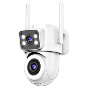 Cámara PTZ Easy Tao C220 de 3MP (2560 x 1440), Doble Lente, Wi-Fi, Visión Nocturna. Color Blanco (C220)