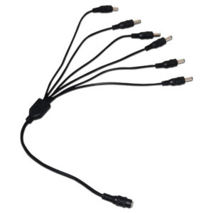Divisor de energía Enson tipo pulpo con 6 conectores machos de 2.1mm. (ENS-DC16)