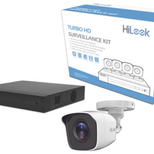 Kit de Videovigilancia Hilook HL24LQKITSM, de 1 DVR DVR-204G-F1 de 5 Canales, 4 Cámaras Tipo Bullet THC-B120-M