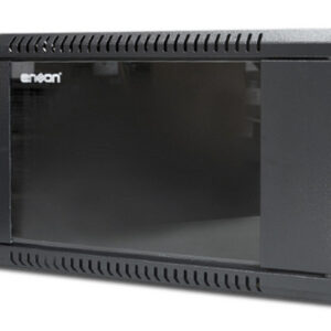 Gabinete Meriva Security de pared, 6U, hasta 60 Kg. Color negro (ENS-RKGB6U)