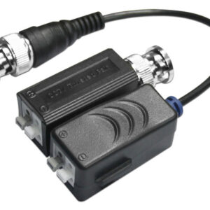 Adaptador Video Balun Folksafe FS-HDP4100C, Pasivo, BNC, Transmisión hasta 320m. Color negro (FS-HDP4100C)