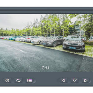 Monitor LED MERIVA MDP7S de 7", Resolución 720p HD, Ideal para colocar en vehículos, Soporta hasta 4 Cámaras (
