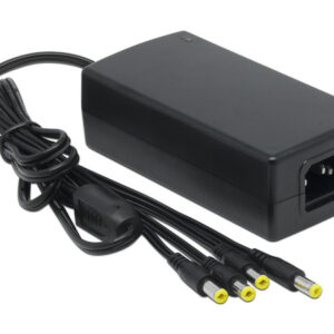 Fuente de Poder PROVISION para cámaras de seguridad con 4 salidas DC 12V/5A. (PR-12V5A-4)