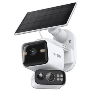 Cámara Inteligente TP-Link TAPO C645D KIT de 3MP 2K, Doble Lente, Panel Solar, Wi-Fi, Soporta Memorias MicroSD