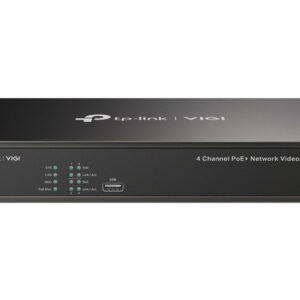 NVR TP-Link VIGI NVR1004H-4P de 4 Canales PoE+, 16MP (3840 x 2160), H.265+, Puerto para Disco Duro de hasta 10