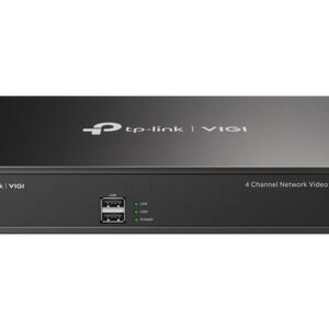 NVR TP-Link VIGI NVR1004H de 4 Canales PoE+, 8MP (3840 x 2160), H.265+, Puerto para Disco Duro de hasta 10TB (