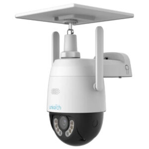 Cámara de Vigilancia Uniarch Uho-P2G-M3F4D-LA de 3MP, IR hasta 30m, Ranura MicroSD, Solar, IP66. Color Blanco