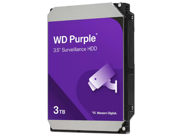 Disco Duro Para Videovigilancia Western Digital Purple de 3TB, 128MB, 3.5", SATA III (6 Gb/s) (WD34PURZ)
