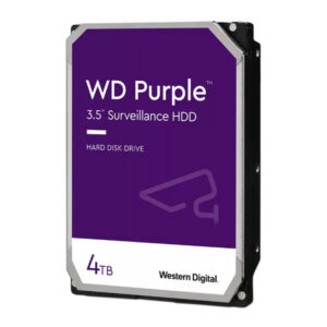 Disco Duro para Videovigilancia Western Digital Purple de 4TB, IntelliPower RPM, 256 MB caché, SATA III (6 Gb/s) (WD43PURZ)