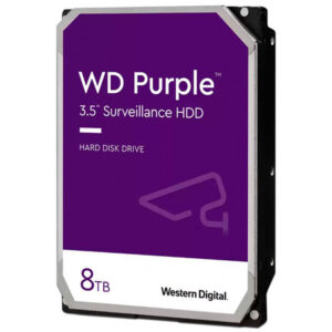 Disco Duro Western Digital Purple Surveillance 8TB, Caché 256MB, 5400 RPM, SATA III (6.0 Gb/s) (WD85PURZ)